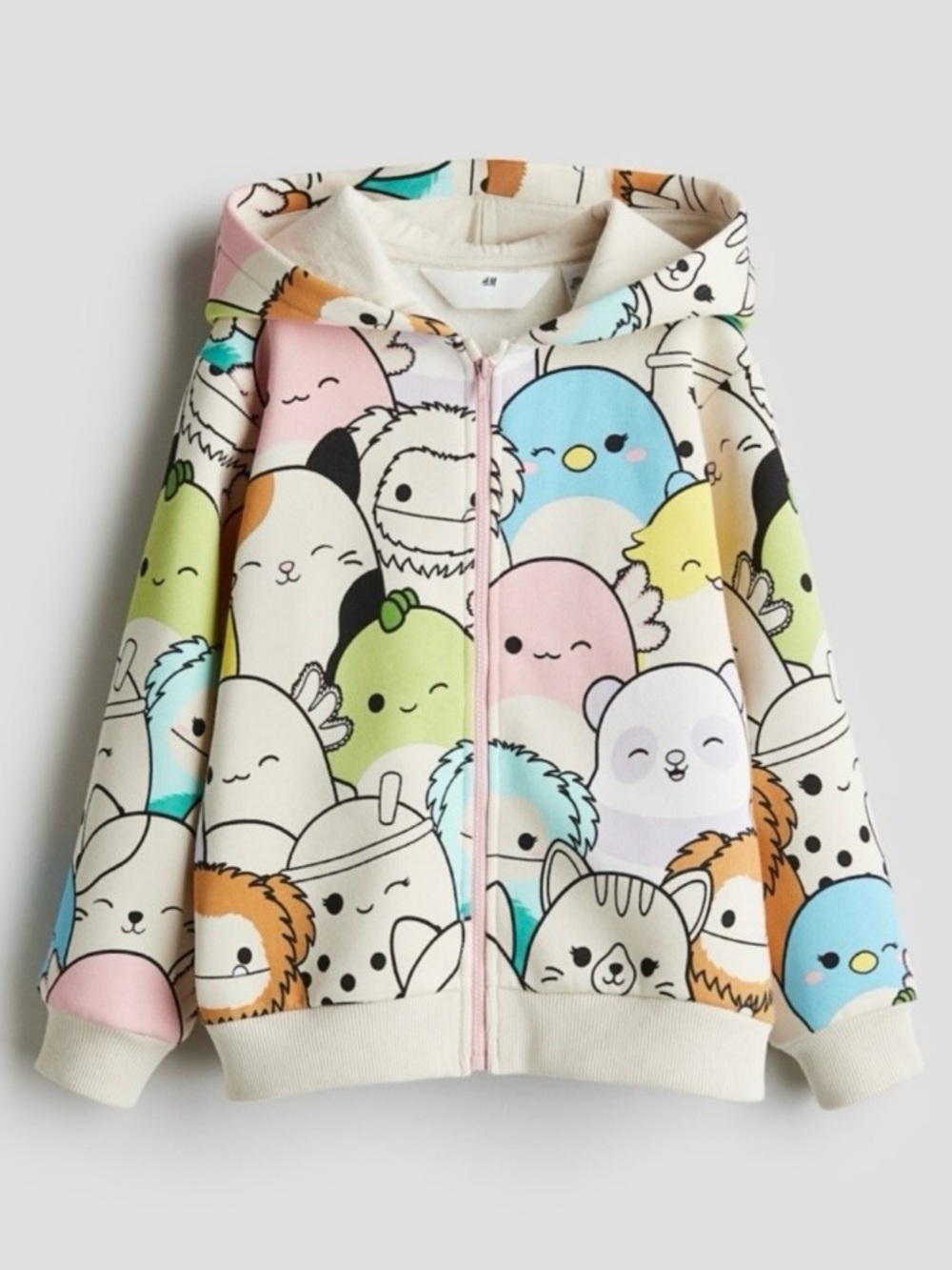 H&M x Squishmallows Kids Multi-Character Zip Hoodie | 8-10Y